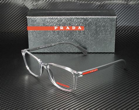 prada mens glasses clear|prada clear frame eyeglasses.